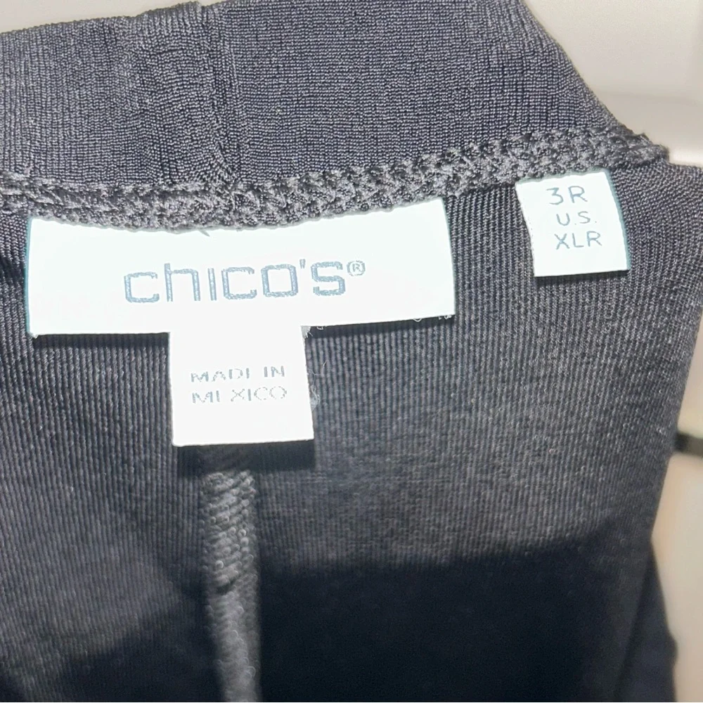 Chico’s Pull On Elastic Waistband Jersey Knit Travel Pants Chicos - Picture 4 of 6